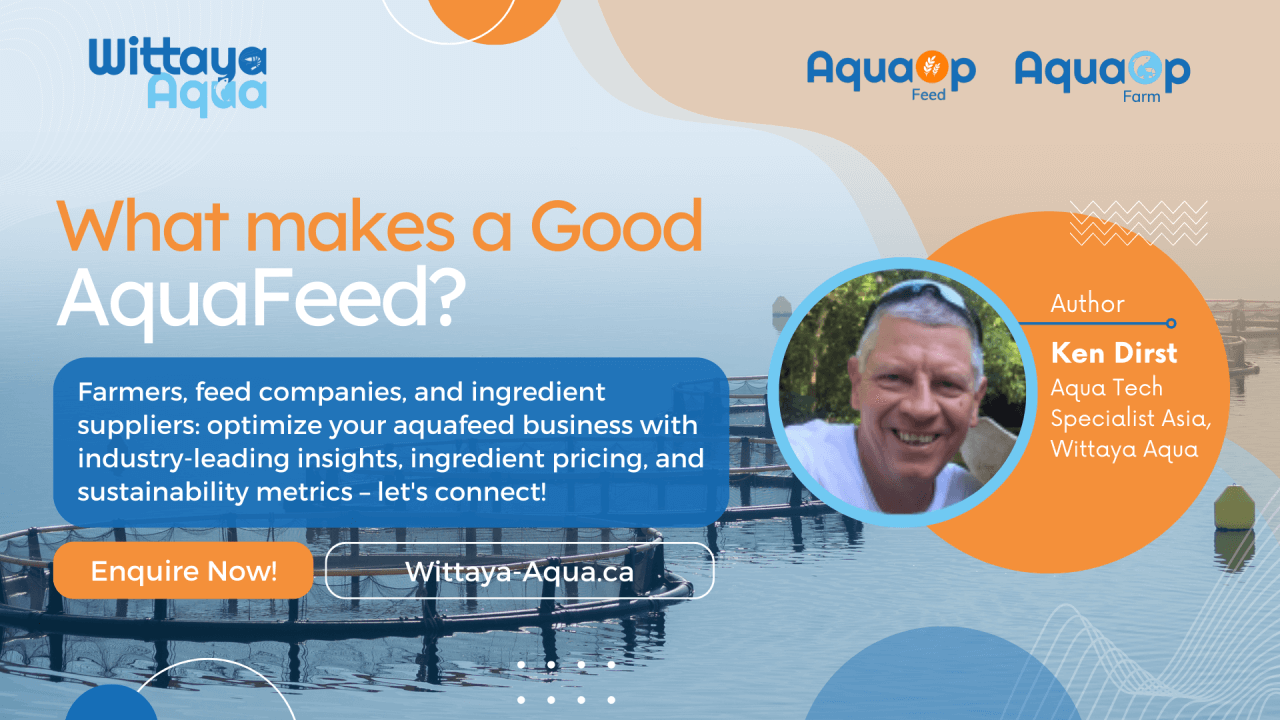 What makes a good aquafeed?